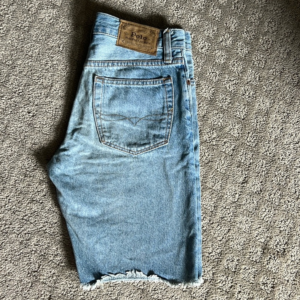 Polo denim shorts size 16. The Sullivan Slim.